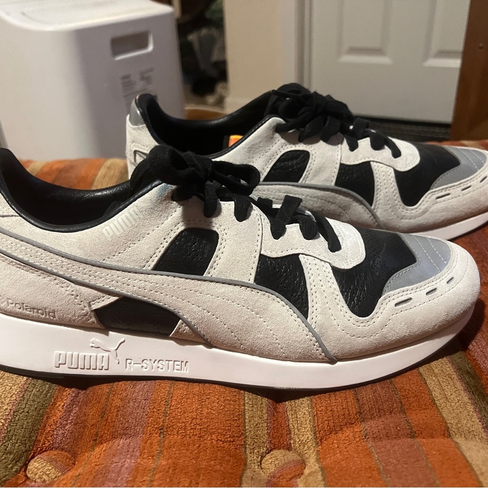 Puma RS-100 X Polaroid Sz 9.5 Men’s Leather Casual Low Top Sneakers VERY CLEAN